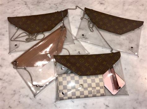 recycled Louis Vuitton clear bag